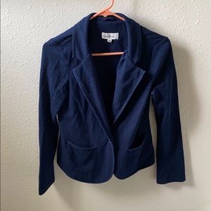 Navy blue blazer.